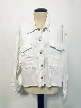 Agolde Off White Denim Jacket